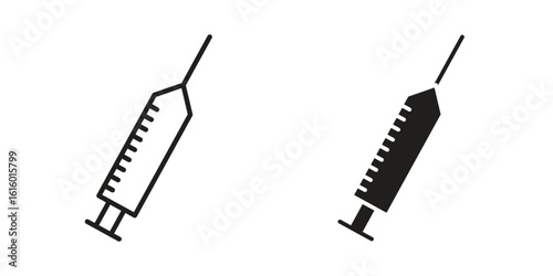 Vaccination icon for social media, app, and web design. Vector illustration.