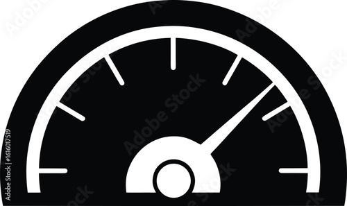 speedometer  icon,speedometer   black silhouette vector illustration
