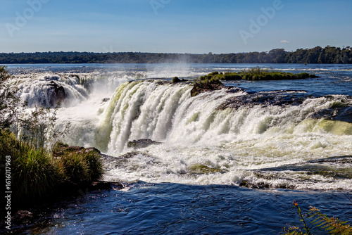 The Iguazu Waterfalls between Argentina and Brazil