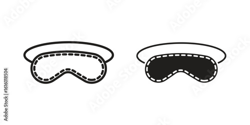 Sleeping mask icon for social media, app, and web design. Vector illustration.