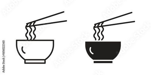 Noodles icon for social media, app, and web design. Vector illustration.