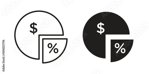Margin icon for social media, app, and web design. Vector illustration.