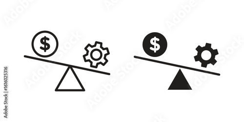 Leverage icon for social media, app, and web design. Vector illustration.