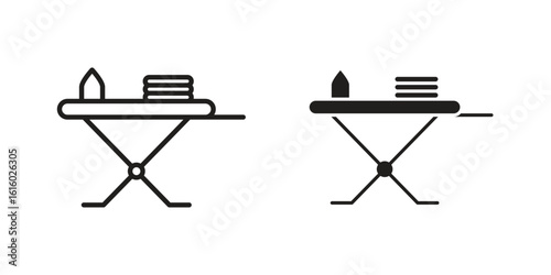 Iron board icon for social media, app, and web design. Vector illustration.