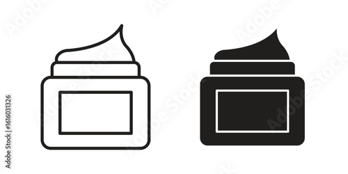 Facial cream icon for social media, app, and web design. Vector illustration.