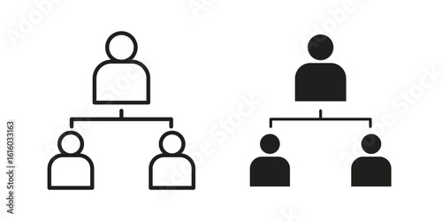 Department head icon for social media, app, and web design. Vector illustration.