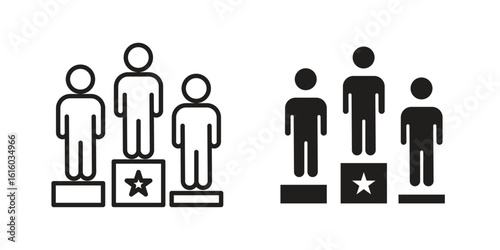 Competitors icon for social media, app, and web design. Vector illustration.