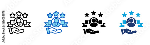 Personal Branding icon Multi Style Vector Illustration