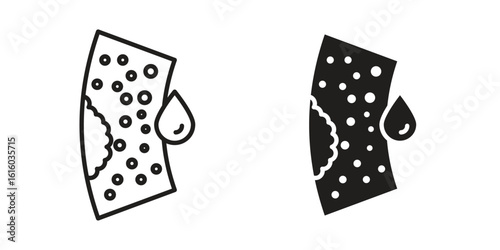 Cholesterol icon for social media, app, and web design. Vector illustration.