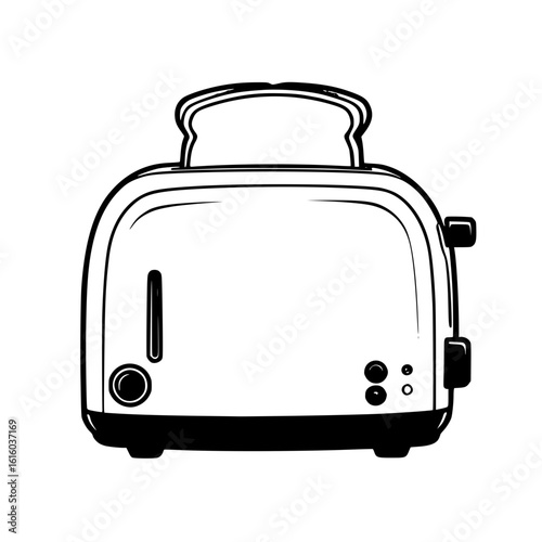 toaster isolated on white background
