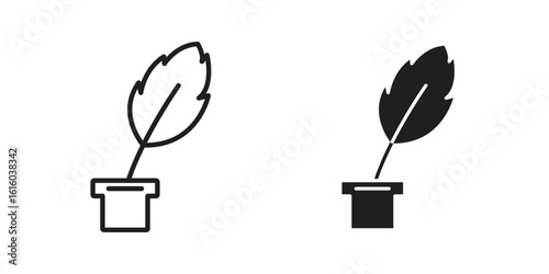 Author signs for social media, app, and web design. Vector illustration.