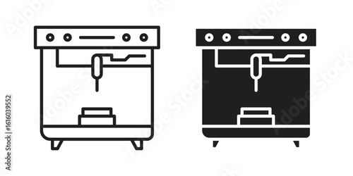 3D printer icon for social media, app, and web design. Vector illustration.