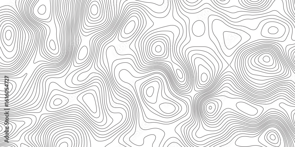Fototapeta premium Abstract Modern design with White background with topographic wavy pattern design. Geographic abstract grid. Geographic curved, vector illustration. 