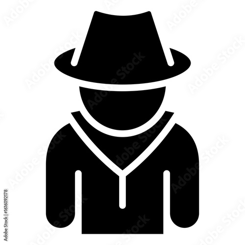 The icon symbol of surveillance, or anonymous identity is associated with detectives, spies, or mysterious characters whose identities are hidden.
