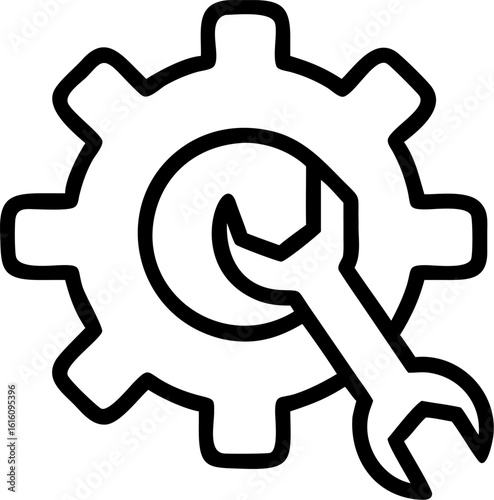 maintenance vector icon on white or transparent background. Build and construction Stroke icon collections. Editable Stroke icon collection Outline icon.