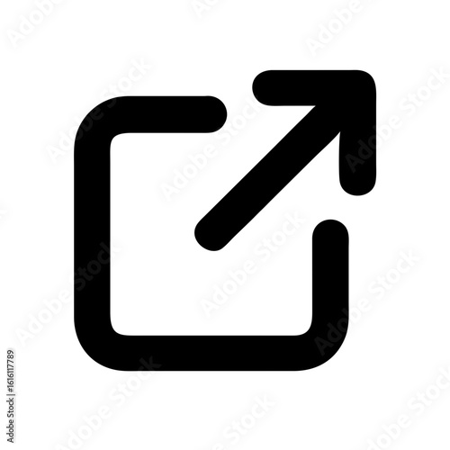 External link icon vector illustration