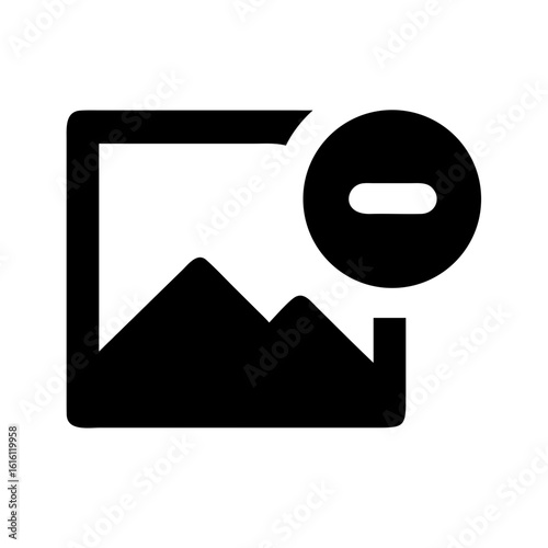 Image remove icon vector illustration