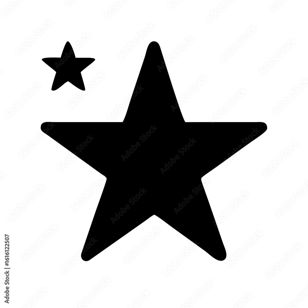 Obraz premium Star filled icon vector illustration