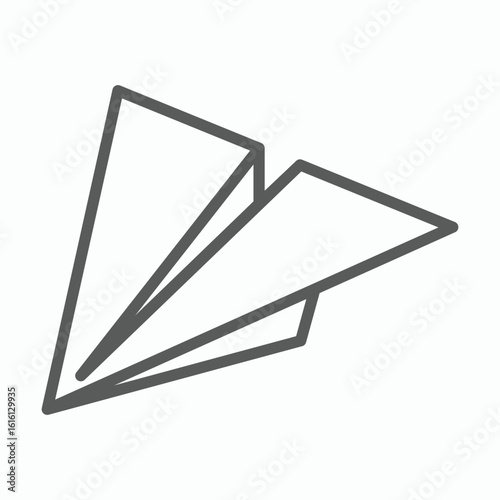 paper plane icon, plane vector illustration