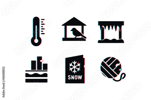 isolated backgond winter frost gau winter bird feeder winter ice dam barrier winter layering chart winter holiday card winter wool yarn