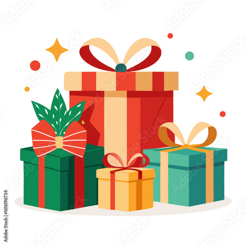 gift boxes vector illustration