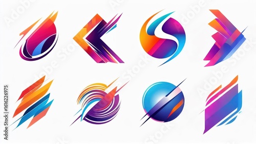 Abstract colorful logos (1)