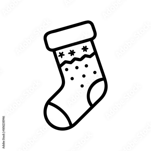 christmas socks icon design. christmas related icon.