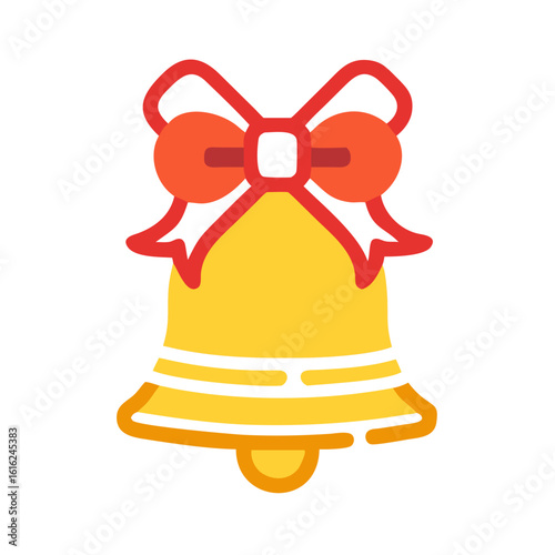 jingle bell icon design. christmas related icon.