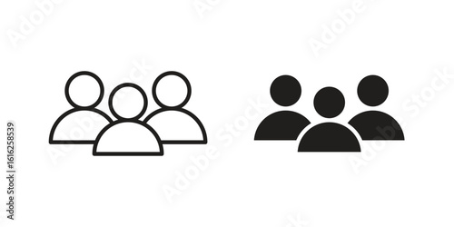 people icon design for signs, logo, apps or website