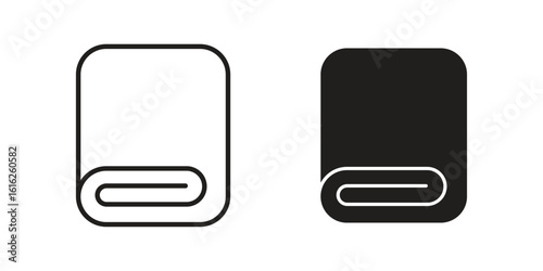 Towel icon design for signs, logo, apps or website