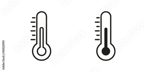 Thermometer icon design for signs, logo, apps or website