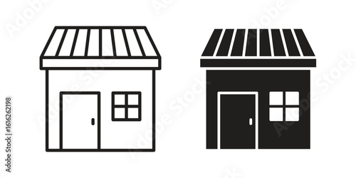 Store icon design for signs, logo, apps or website