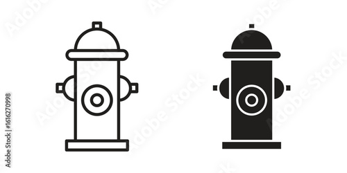 Fire hydrant icon design for signs, logo, apps or website