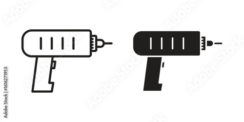 Drill icon design for signs, logo, apps or website