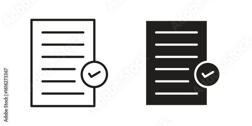 Compliance icon design for signs, logo, apps or website