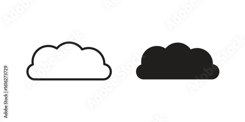 Cloud icon design for signs, logo, apps or website