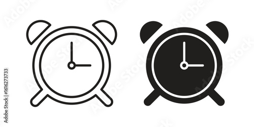 Clock icon design for signs, logo, apps or website