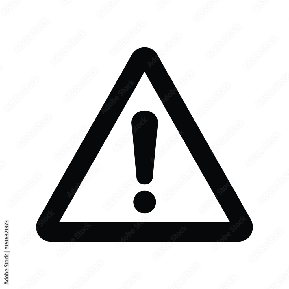 Black Triangle Exclamation Mark Warning Icon Alert Caution Danger Sign Vector Graphic Black Triangle Exclamation Mark Warning Icon Alert Caution Danger Sign Vector Graphic
