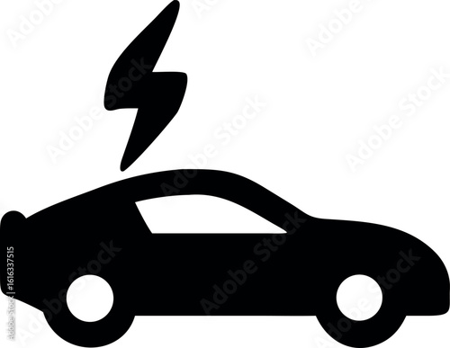 Dynamic luxury car named Velocity Storm driving fast in clean isolated presentation
