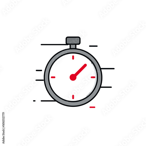An illustration of a stopwatch against a background.