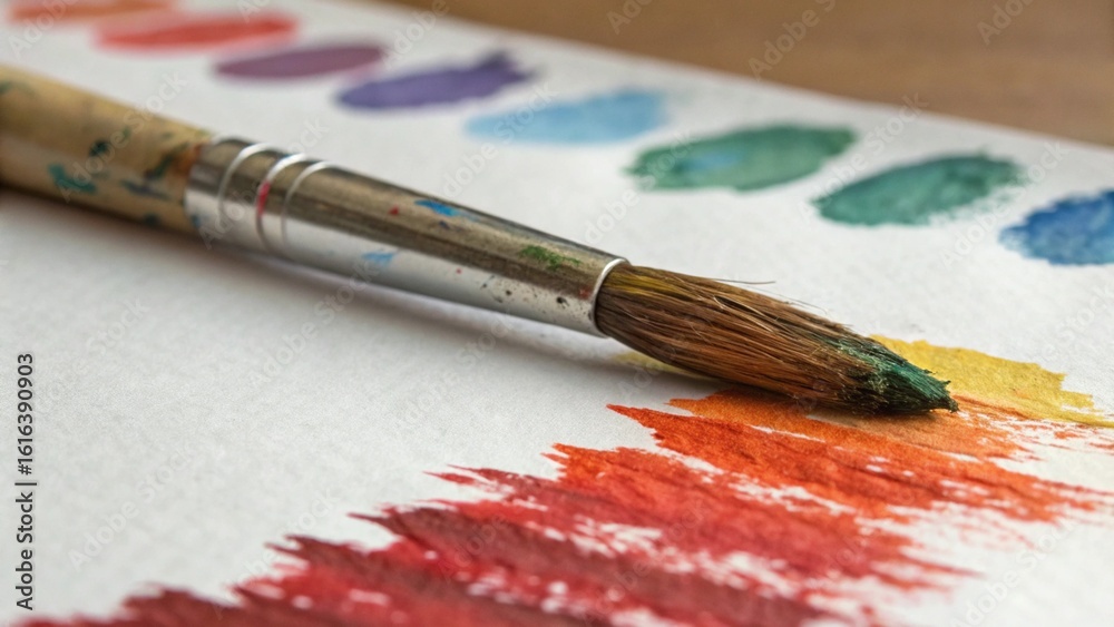 Fototapeta premium brushes and paints
