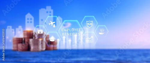Quadro em tela Employee Benefits Career Concept