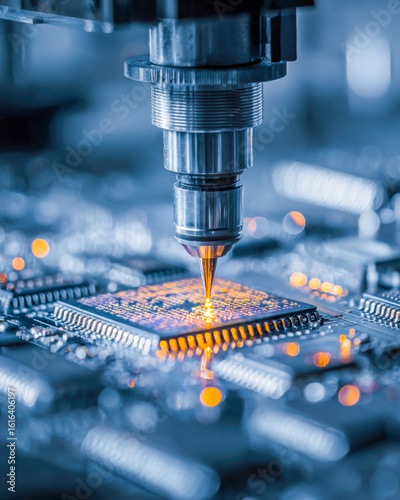 Advanced semiconductor manufacturing process with precision laser engraving