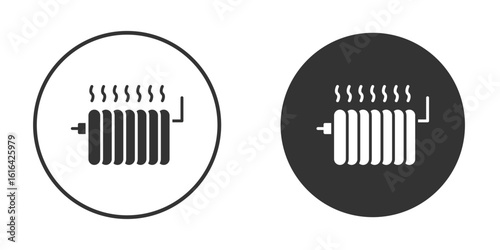 Radiator icon vector illustration solid. vector logo template in trendy flat style