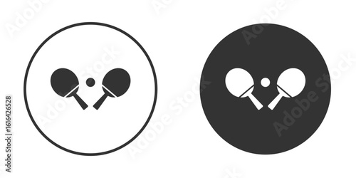 Ping pong icon vector illustration solid. vector logo template in trendy flat style