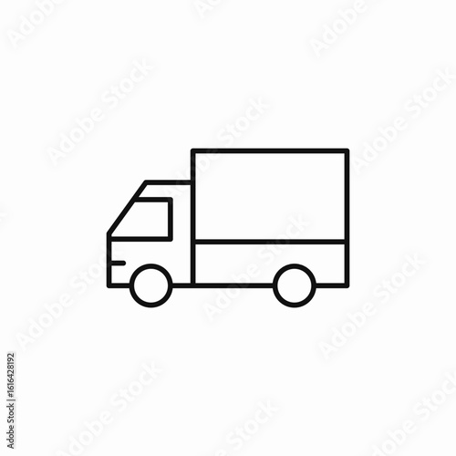 delivery truck icon sign vector