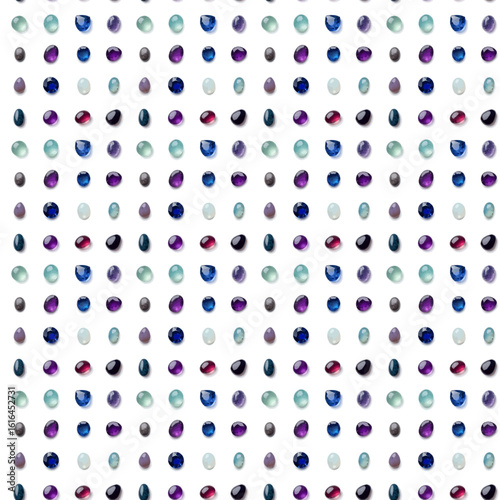 Endless vector seamless pattern consisting of various colorful graphic elements.