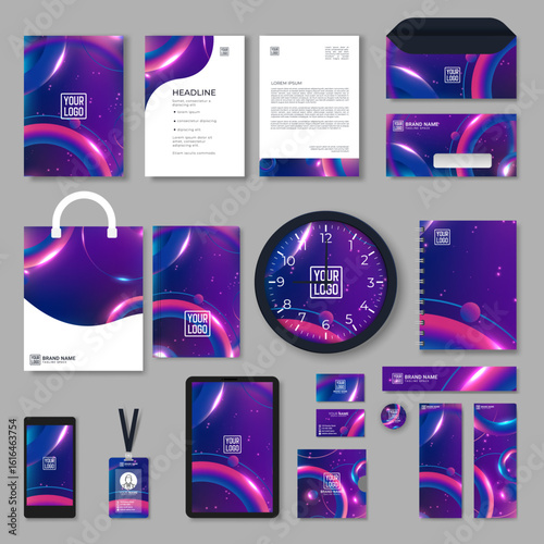 corporate stationery template design