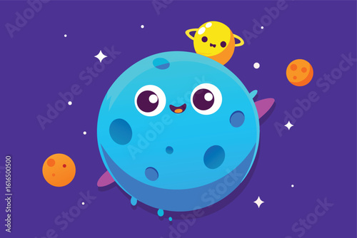 moon and balloons