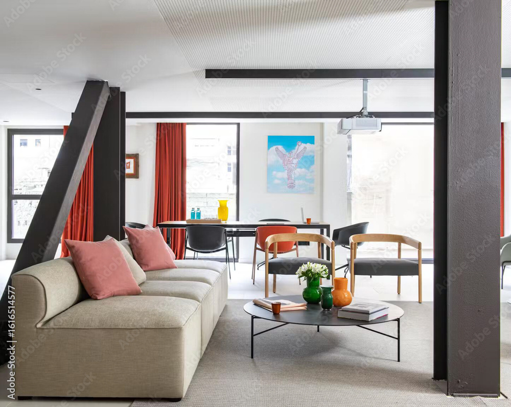 Fototapeta premium modern luxury dining room interior, 3d render